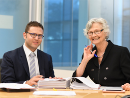 Dr. Steven Buslovich and collaborator Margaret Sayers, GNP